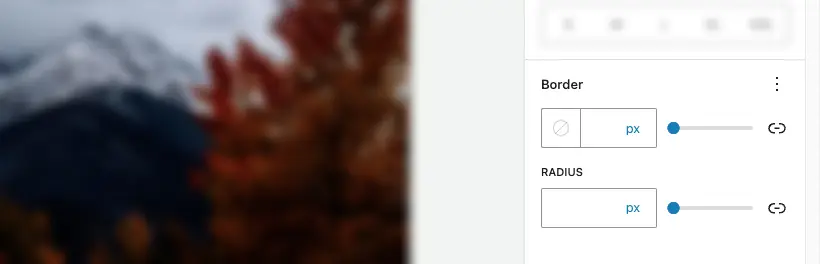 WordPress border options